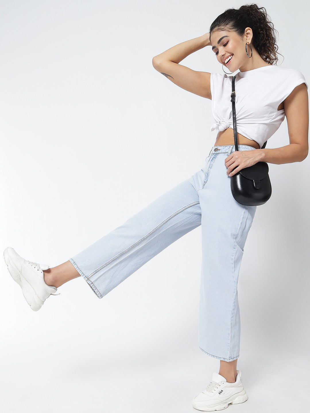 KOTTY Regular Women Light Blue Jeans 