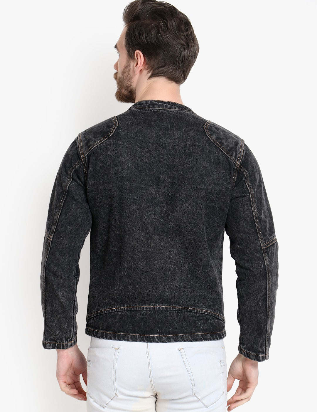 KOTTY Full Sleeve Washed Men Denim Jacket 