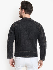 KOTTY Full Sleeve Washed Men Denim Jacket 