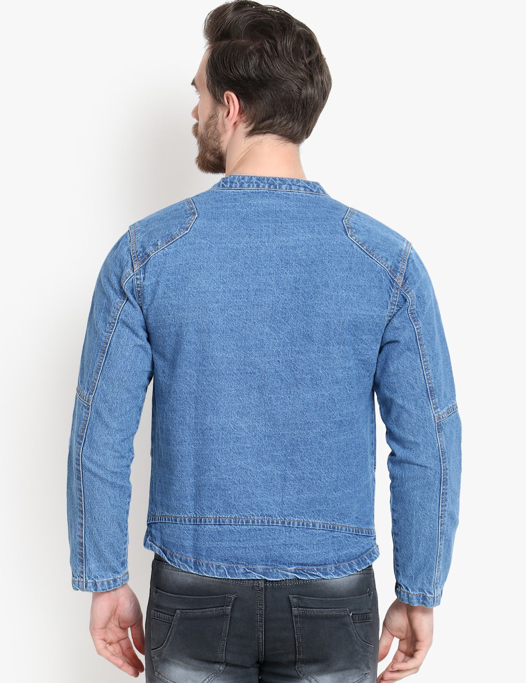 KOTTY Full Sleeve Washed Men Denim Jacket 