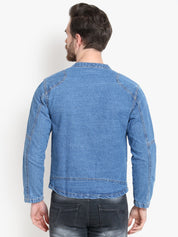 KOTTY Full Sleeve Washed Men Denim Jacket 