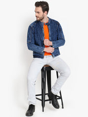 KOTTY Full Sleeve Washed Men Denim Jacket 