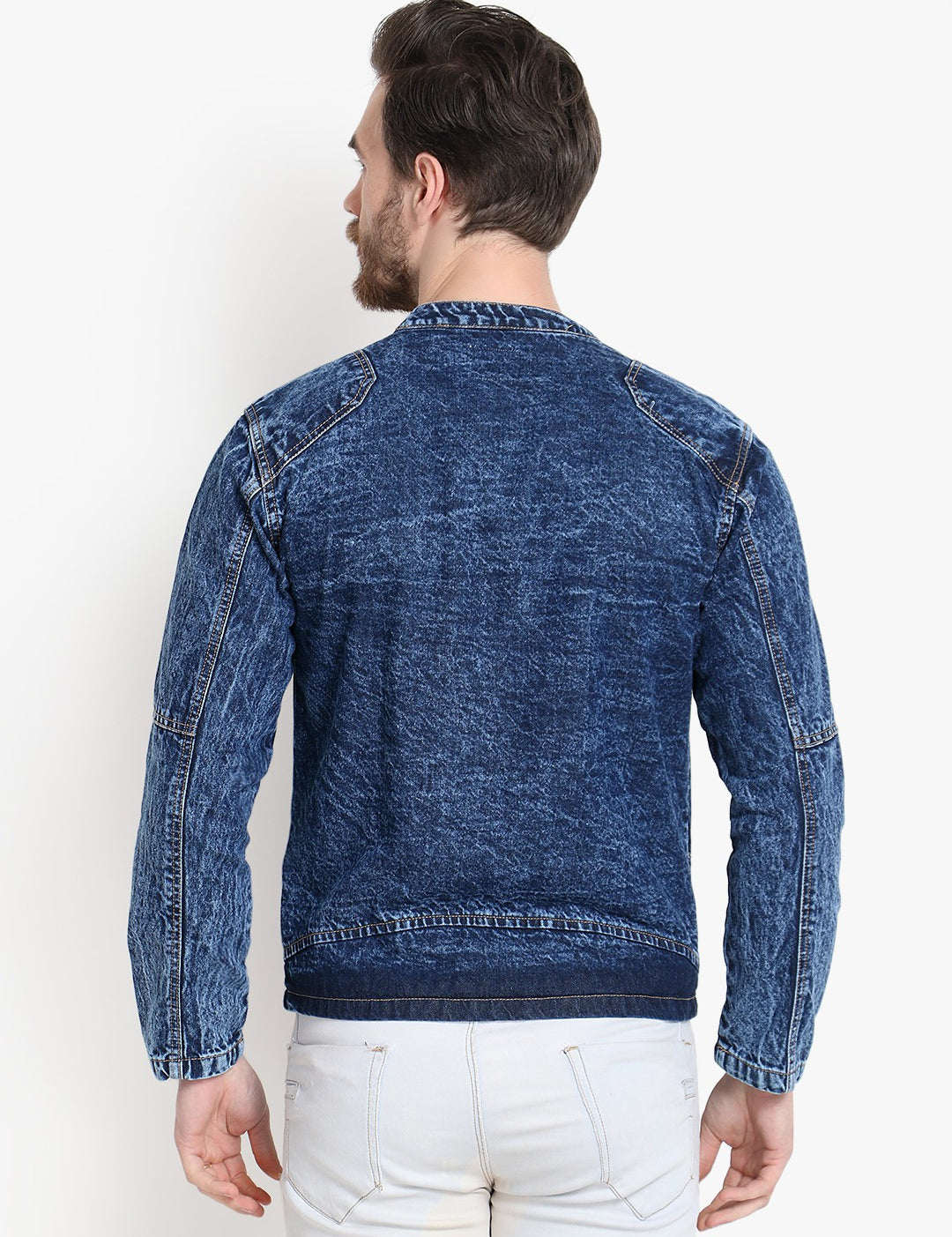 KOTTY Full Sleeve Washed Men Denim Jacket 