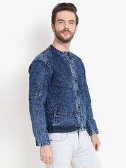 KOTTY Full Sleeve Washed Men Denim Jacket 