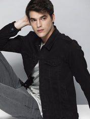 KOTTY Full Sleeve Washed Men Denim Jacket 