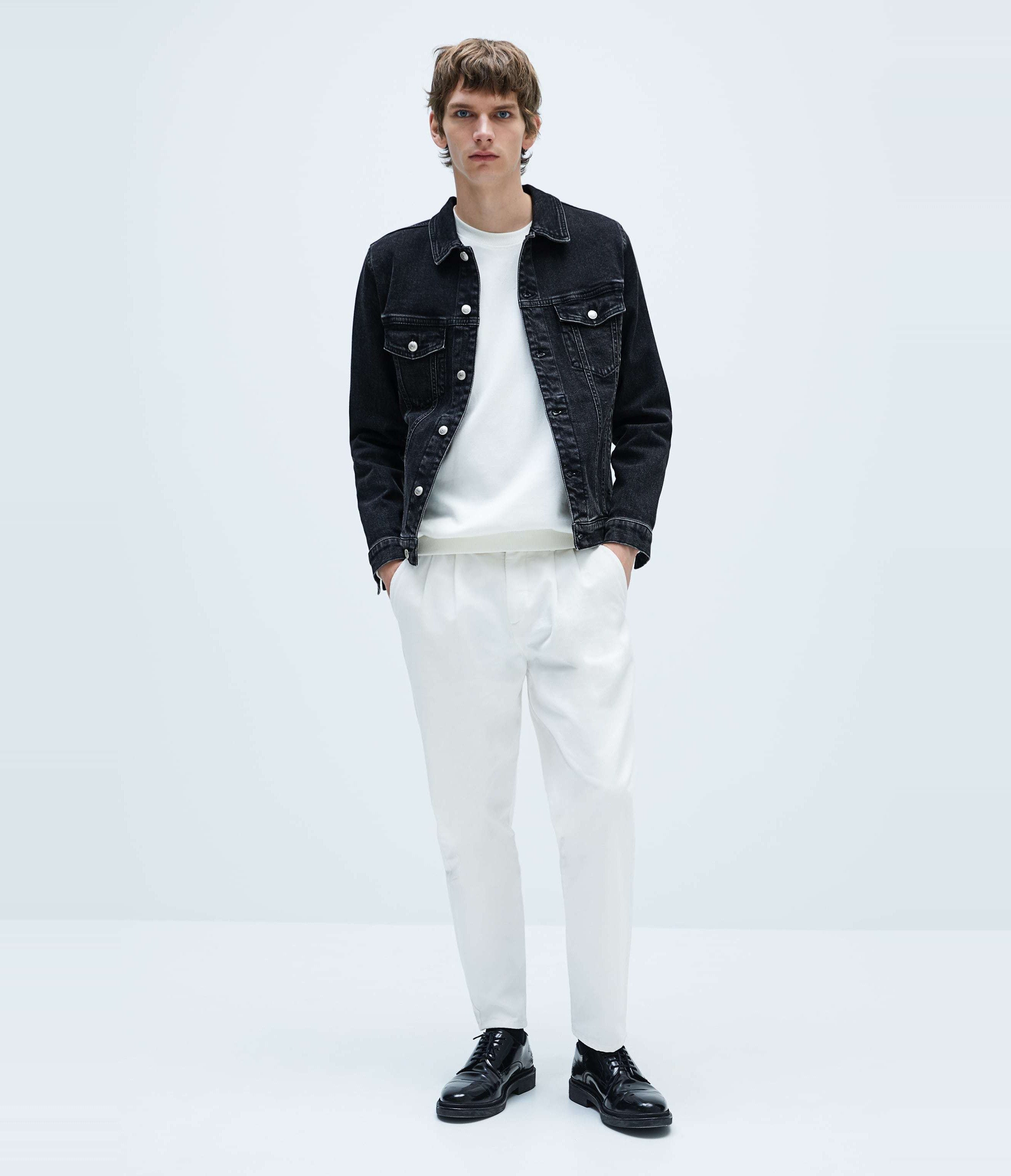 KOTTY Full Sleeve Solid Men Denim Jacket 