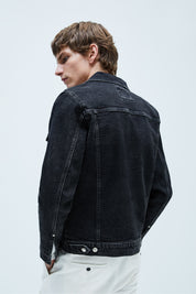 KOTTY Full Sleeve Solid Men Denim Jacket 