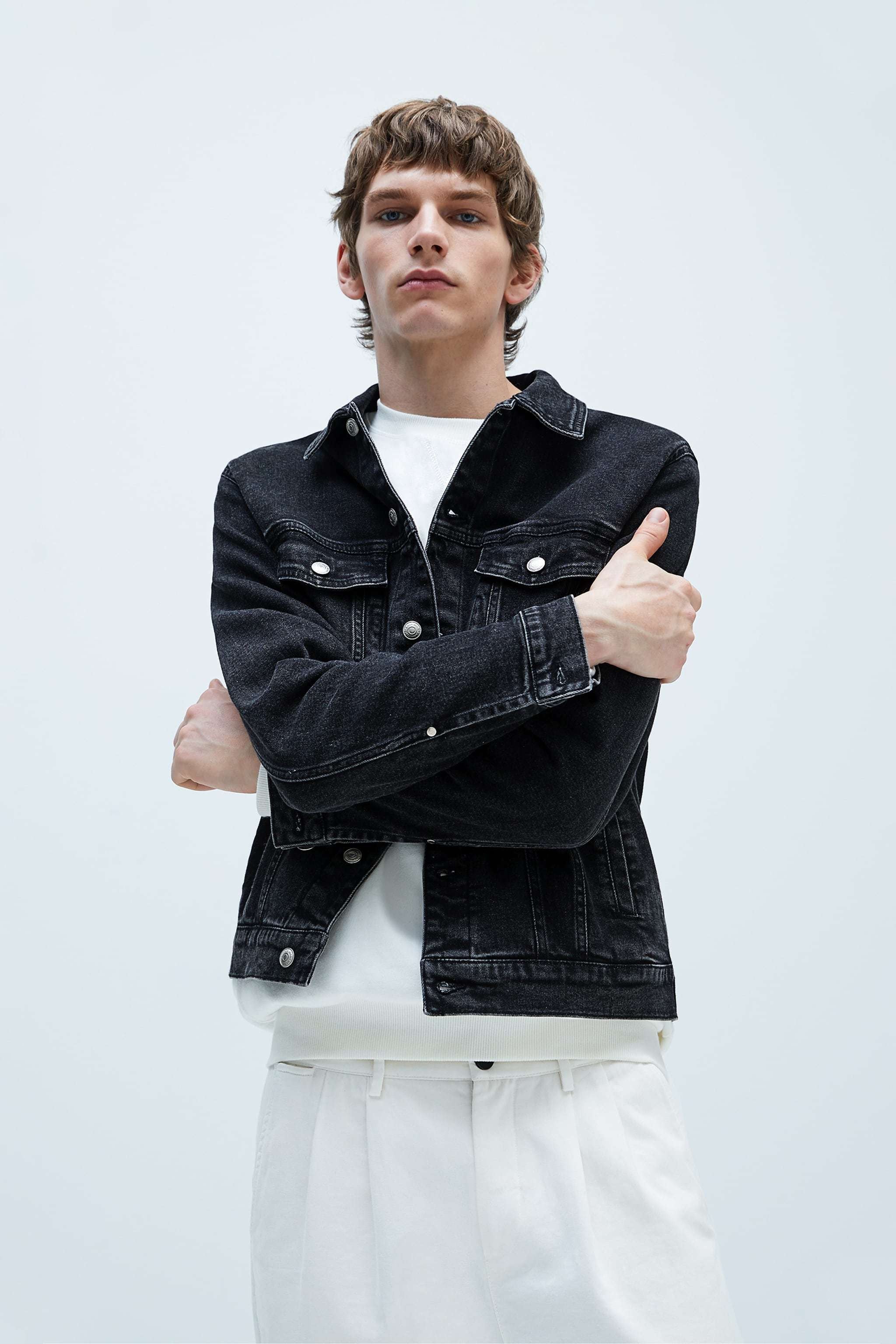 KOTTY Full Sleeve Solid Men Denim Jacket 