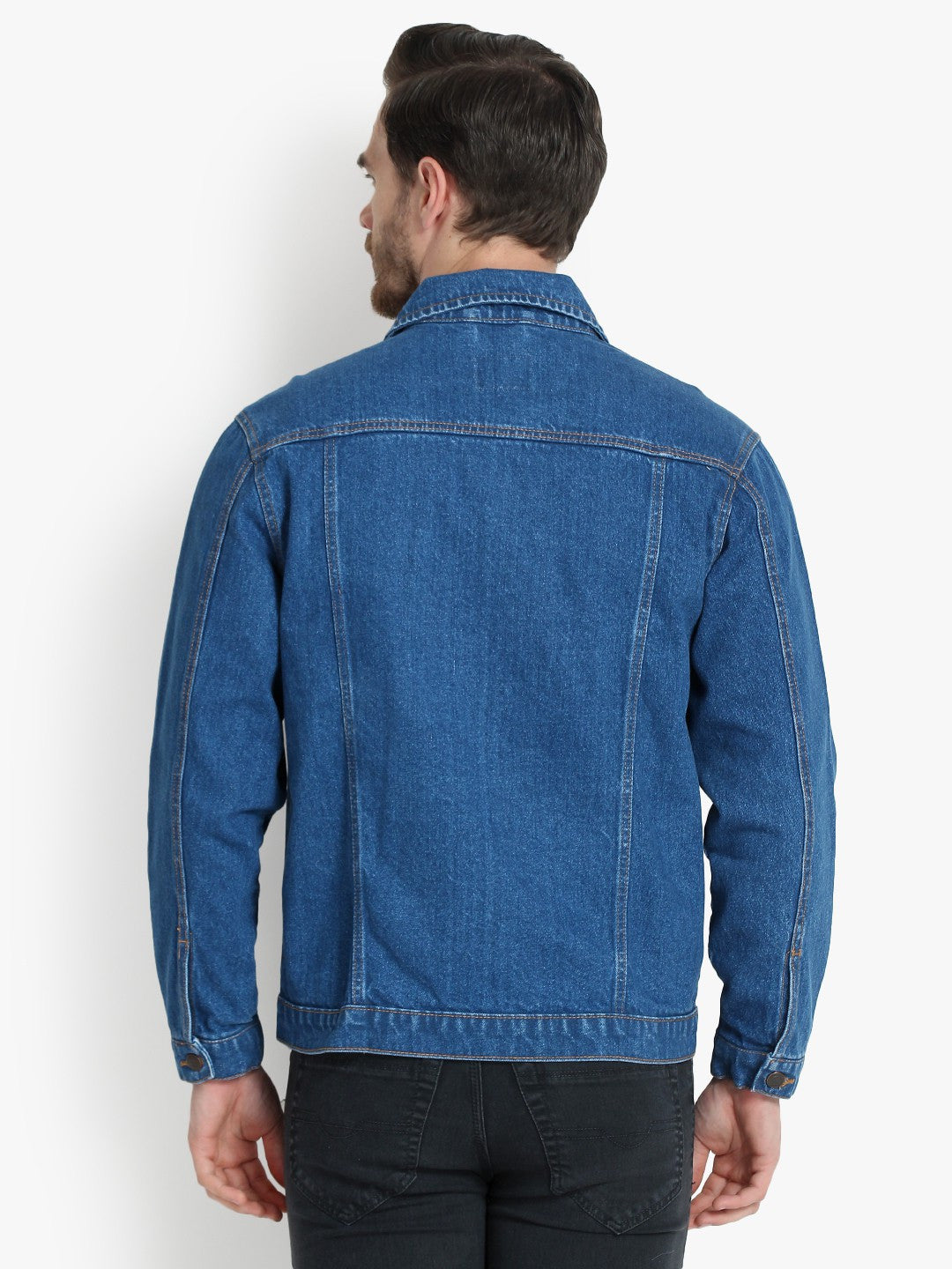 KOTTY Full Sleeve Washed Men Denim Jacket 