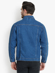 KOTTY Full Sleeve Washed Men Denim Jacket 