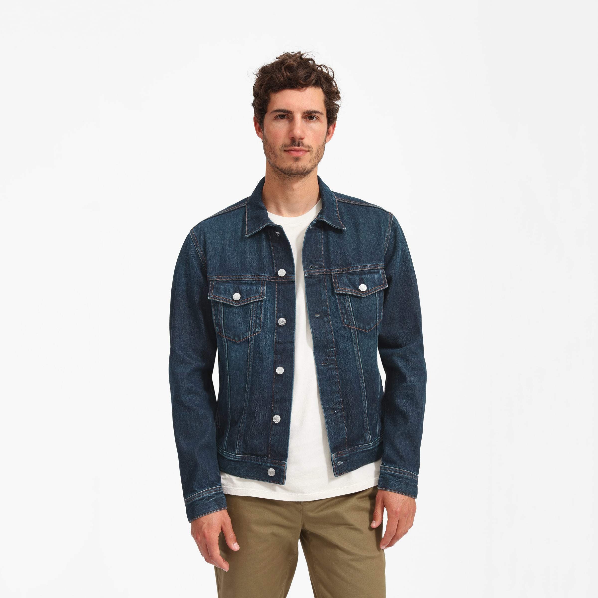 KOTTY Full Sleeve Solid Men Denim Jacket 