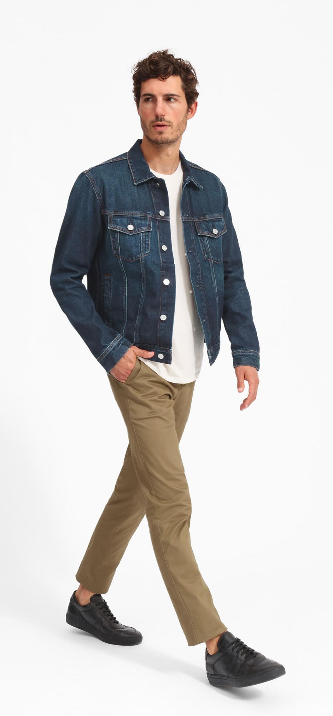 KOTTY Full Sleeve Solid Men Denim Jacket 