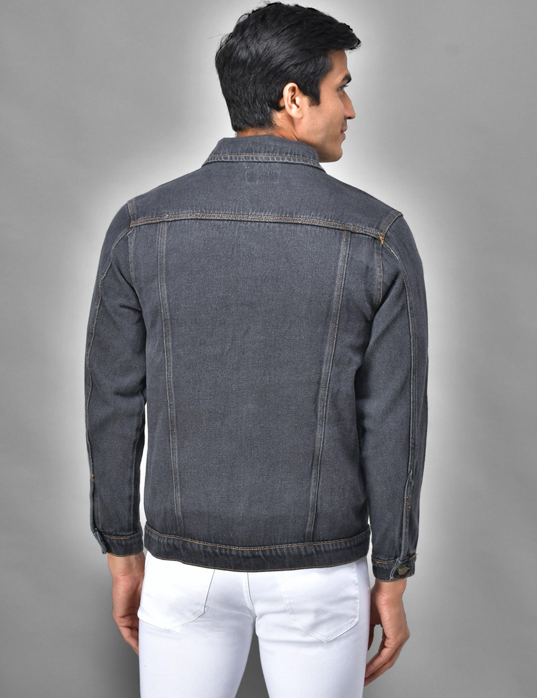 KOTTY Full Sleeve Self Design Men Denim Jacket 