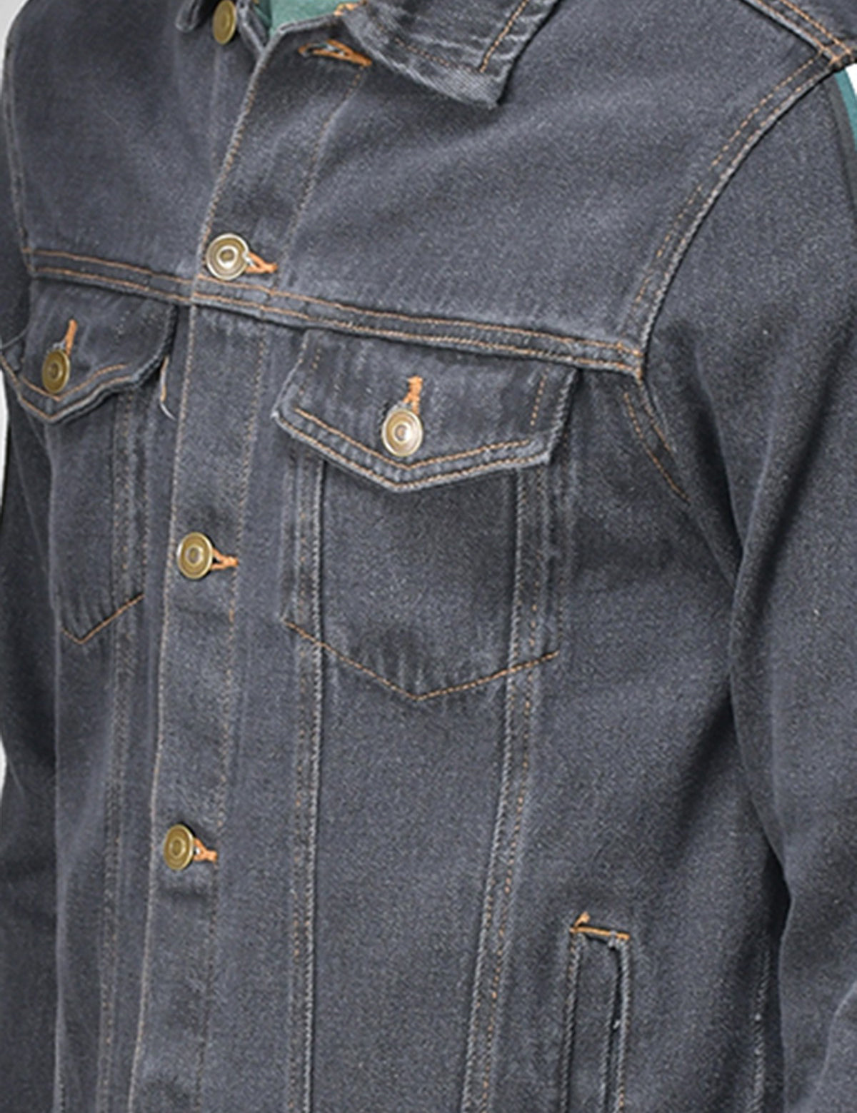 KOTTY Full Sleeve Self Design Men Denim Jacket 