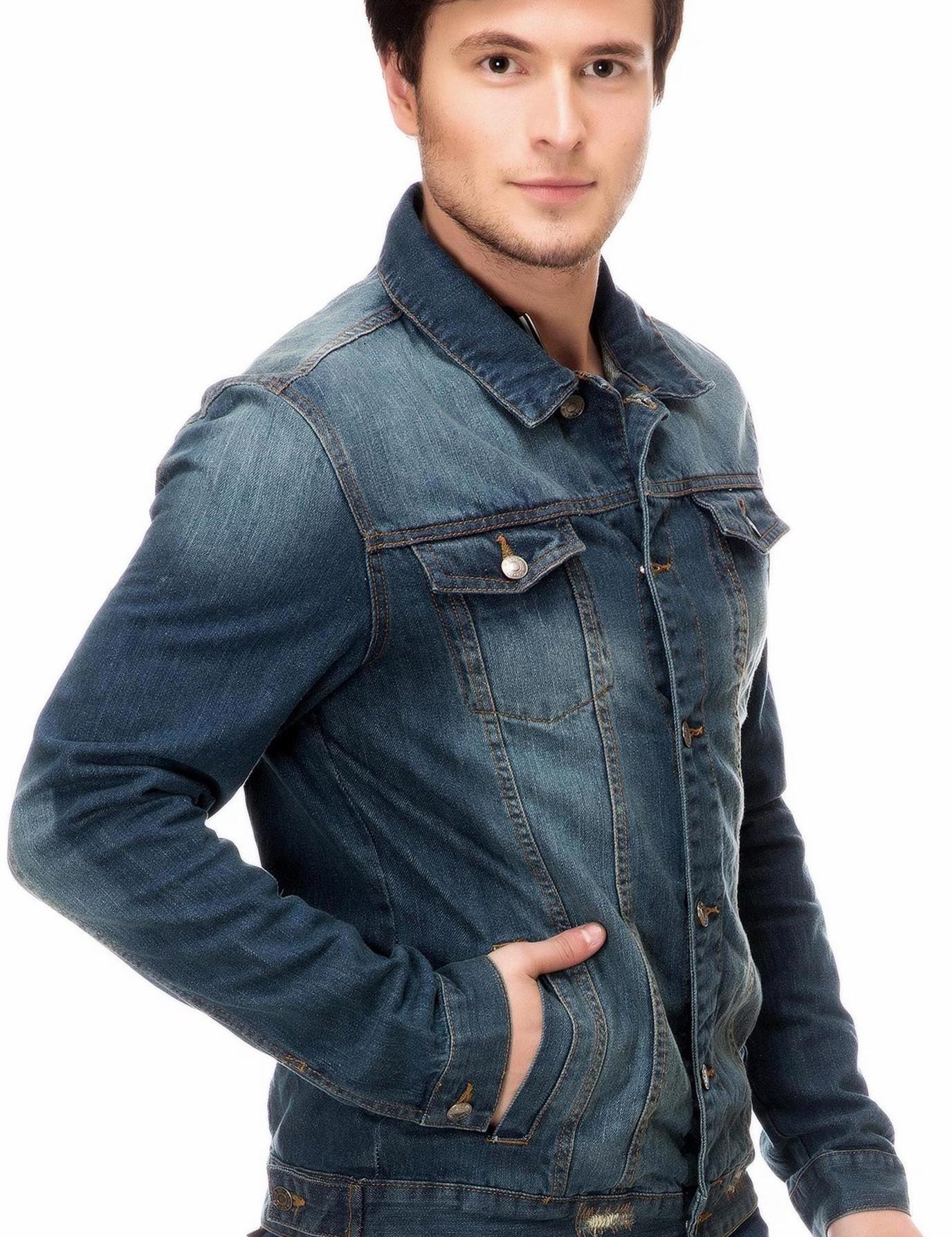 KOTTY Full Sleeve Solid Men Denim Jacket 