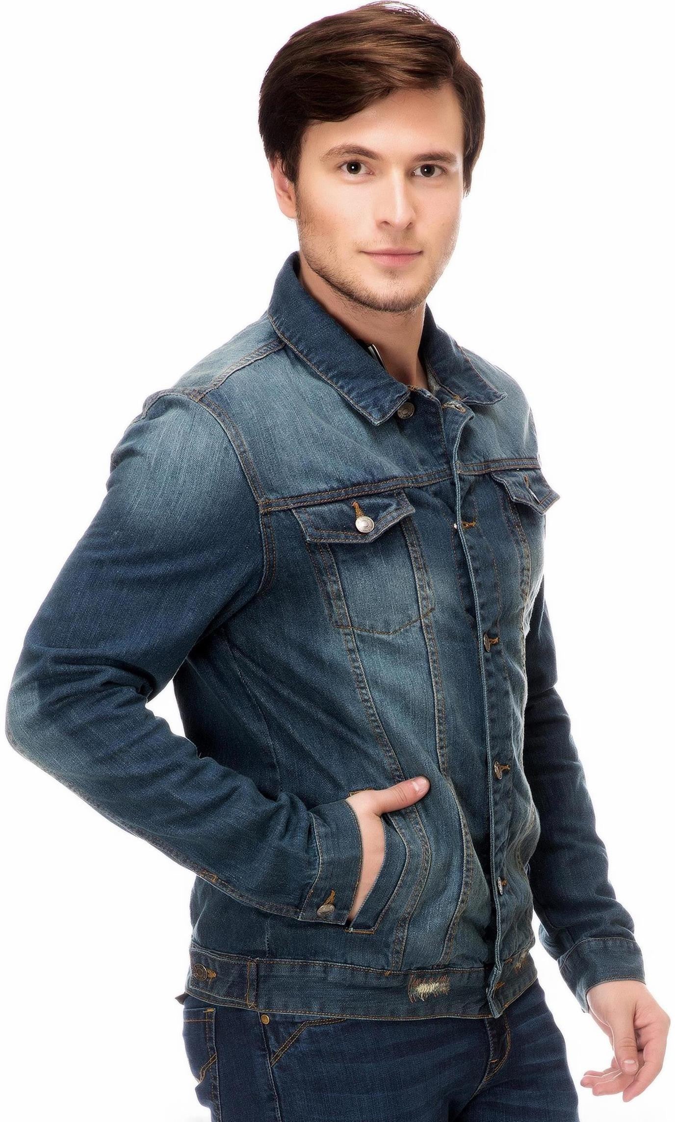 KOTTY Full Sleeve Solid Men Denim Jacket 