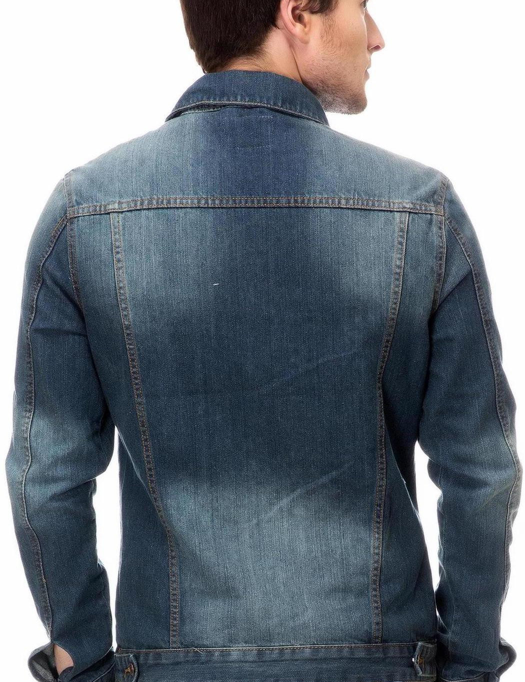KOTTY Full Sleeve Solid Men Denim Jacket 