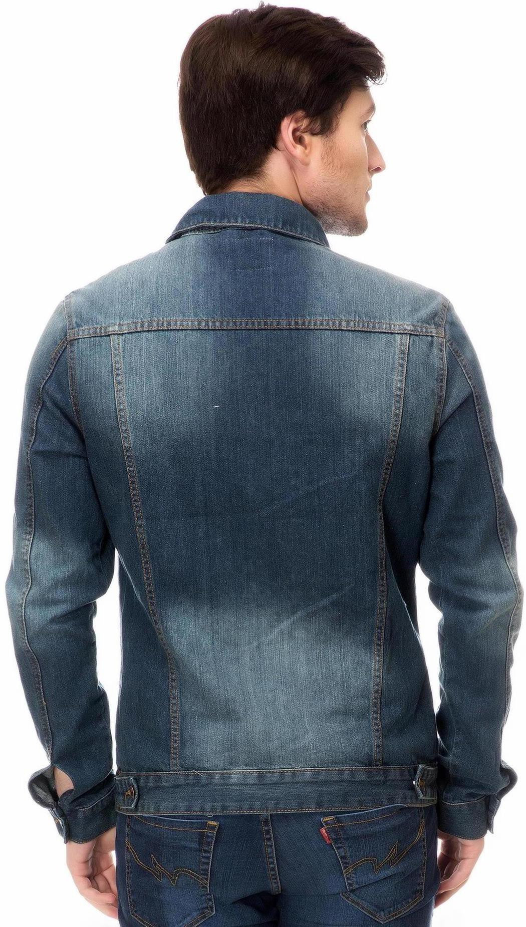 KOTTY Full Sleeve Solid Men Denim Jacket 
