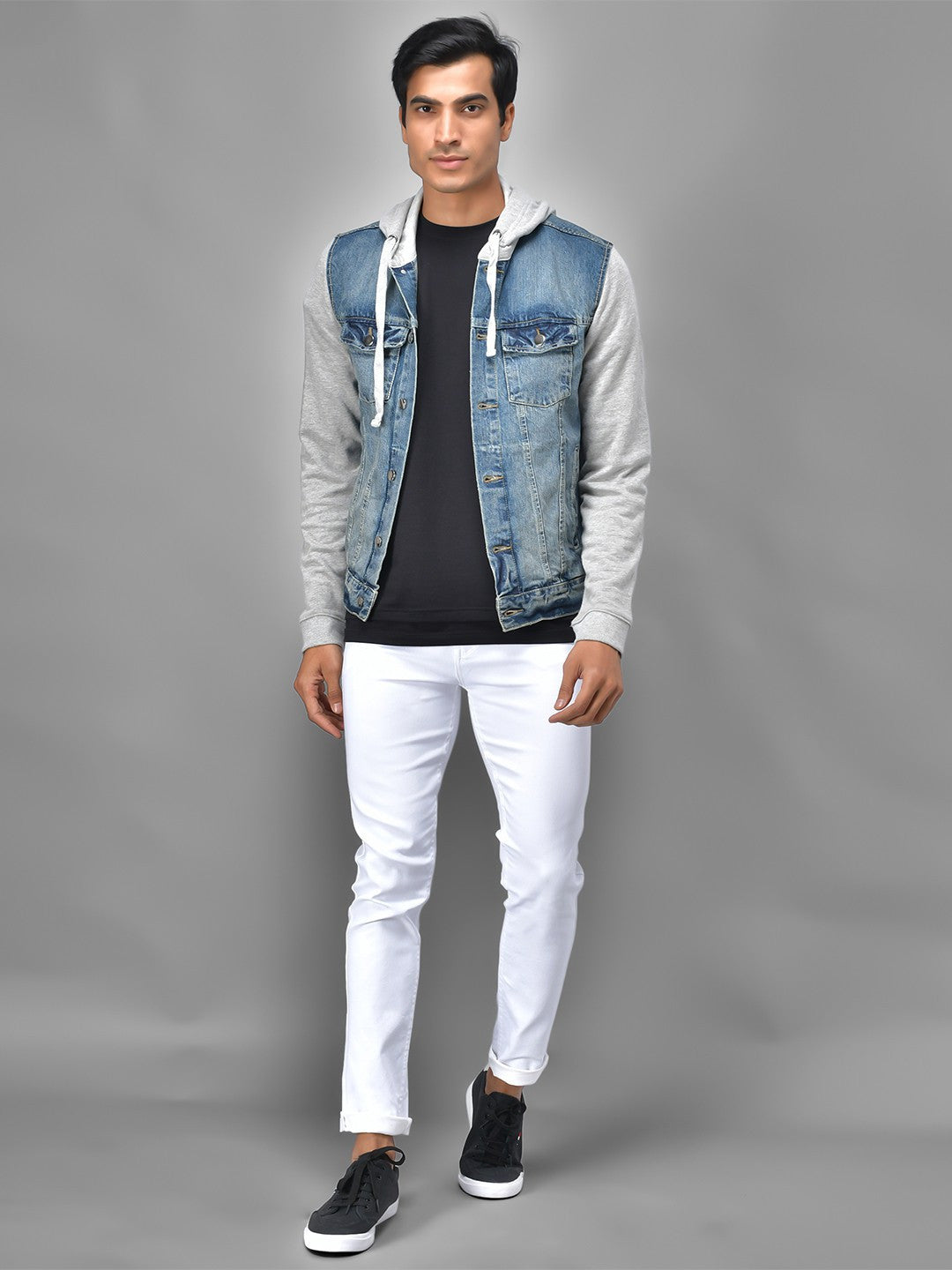 KOTTY Full Sleeve Washed Men Denim Jacket 