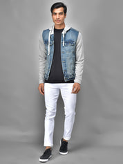 KOTTY Full Sleeve Washed Men Denim Jacket 