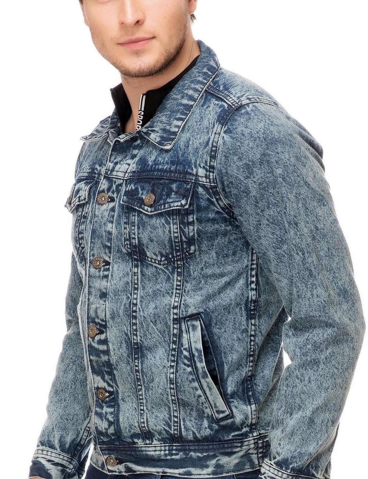 KOTTY Full Sleeve Solid Men Denim Jacket 