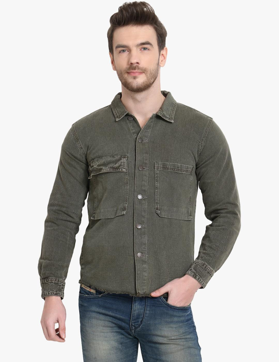 KOTTY Full Sleeve Solid Men Jacket 