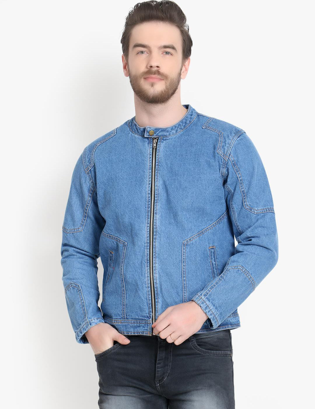 KOTTY Full Sleeve Washed Men Jacket 