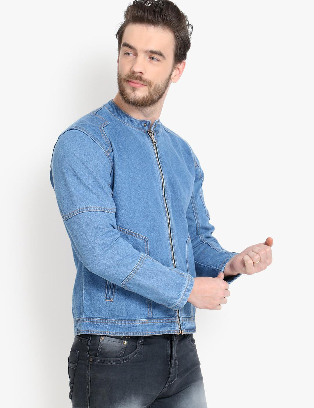 KOTTY Full Sleeve Washed Men Jacket 