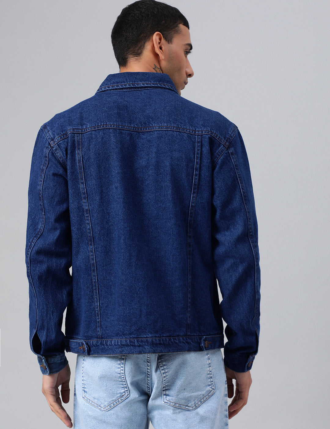 KOTTY Full Sleeve Washed Men Denim Jacket 