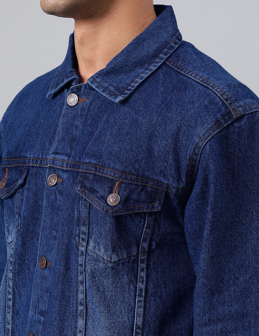 KOTTY Full Sleeve Washed Men Denim Jacket 
