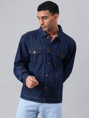 KOTTY Full Sleeve Washed Men Denim Jacket 