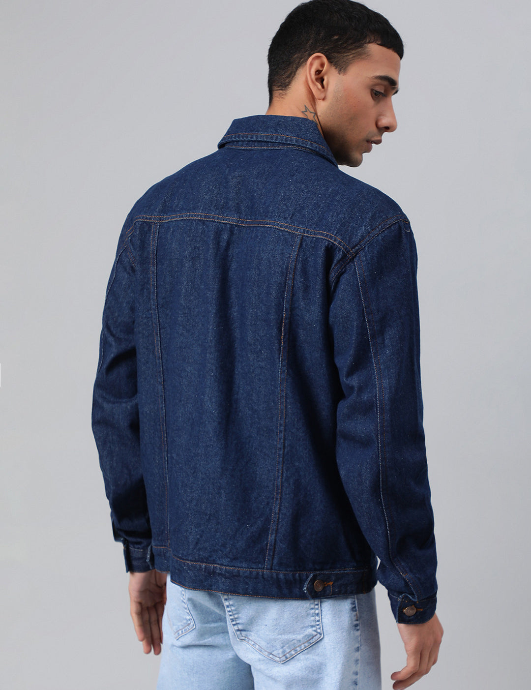 KOTTY Full Sleeve Washed Men Denim Jacket 