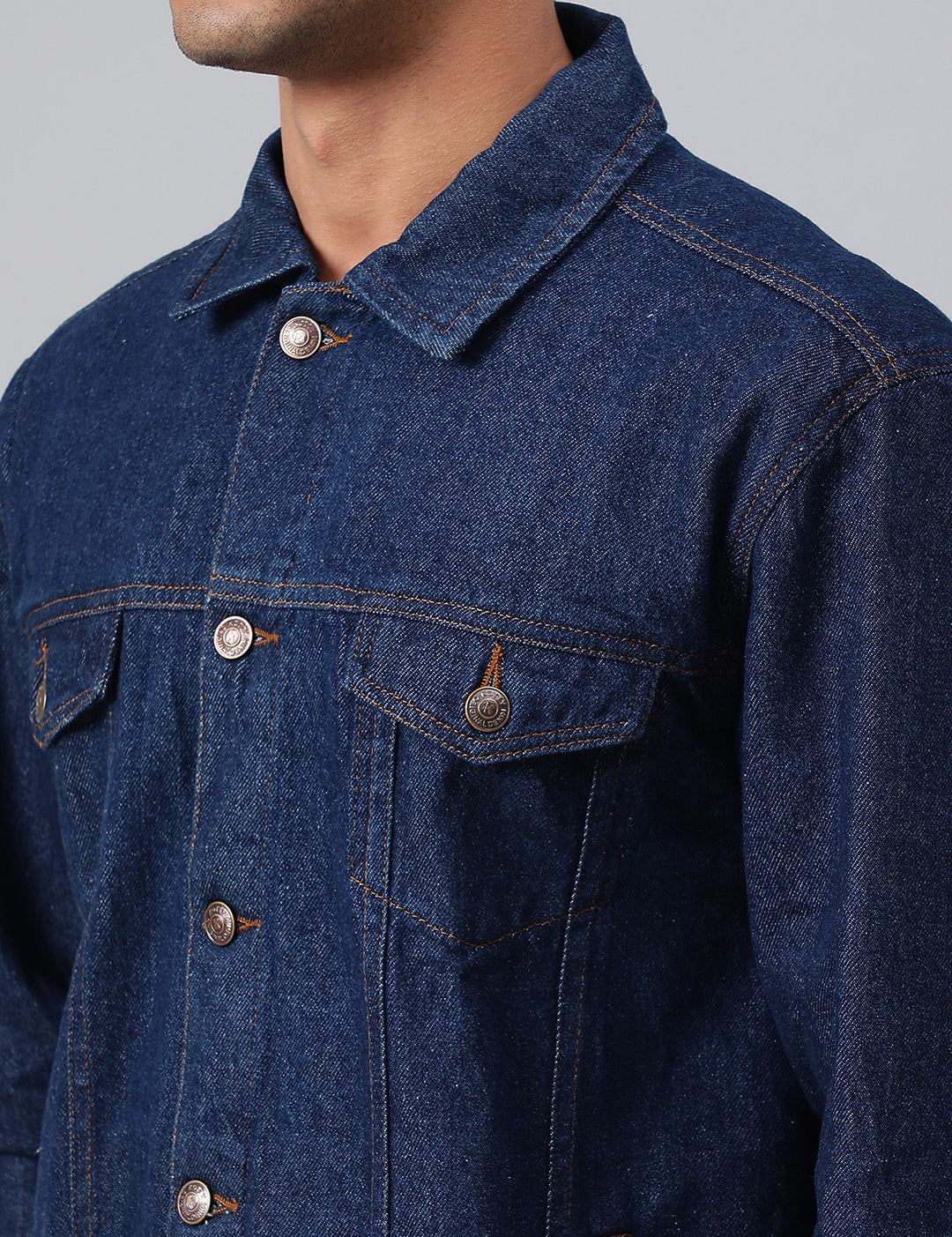 KOTTY Full Sleeve Washed Men Denim Jacket 
