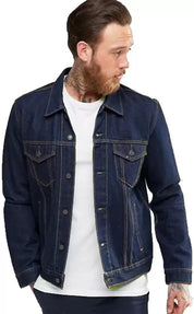 KOTTY Full Sleeve Solid Men Denim Jacket 
