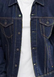 KOTTY Full Sleeve Solid Men Denim Jacket 
