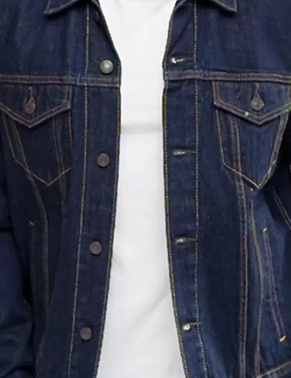 KOTTY Full Sleeve Solid Men Denim Jacket 