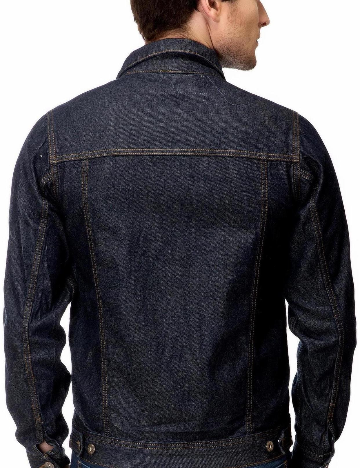 KOTTY Full Sleeve Solid Men Denim Jacket 