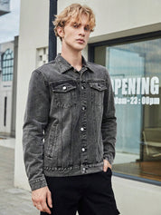 KOTTY Full Sleeve Solid Men Denim Jacket 