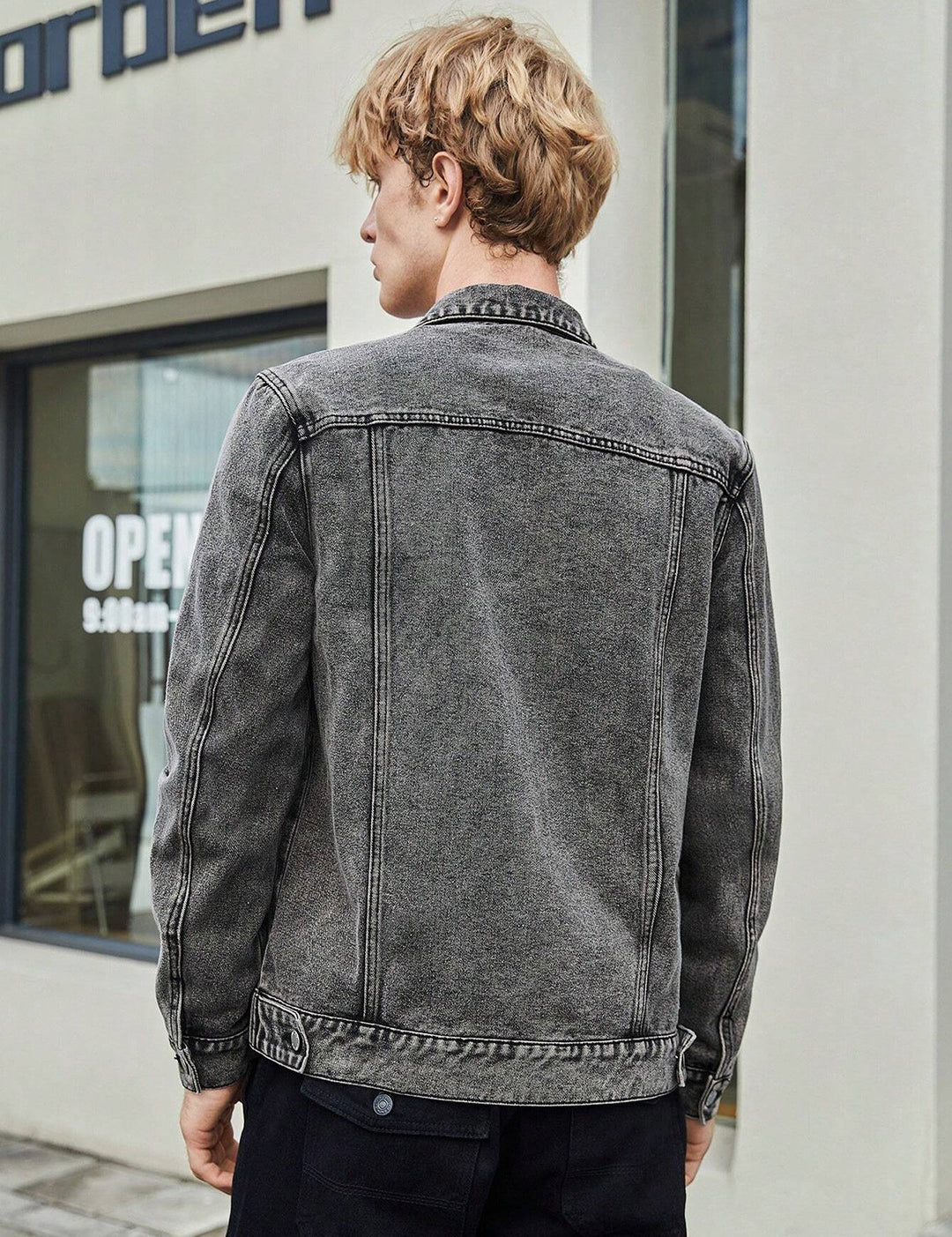KOTTY Full Sleeve Solid Men Denim Jacket 