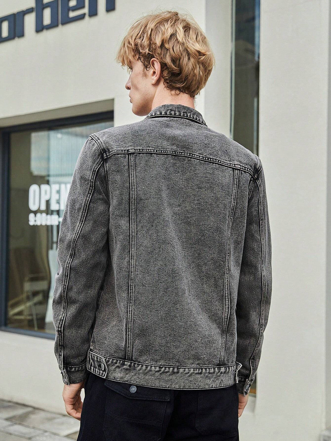 KOTTY Full Sleeve Solid Men Denim Jacket 