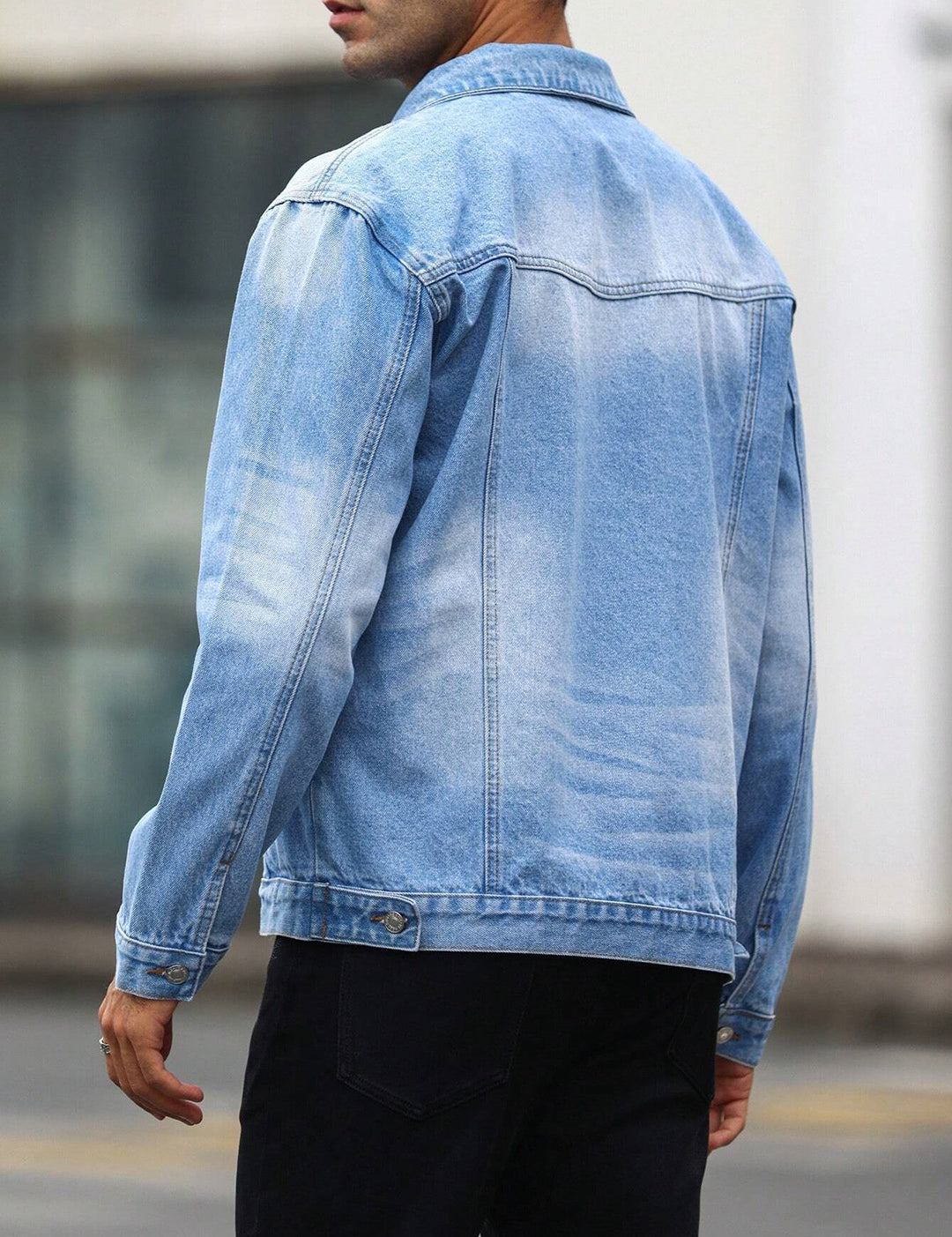 KOTTY Full Sleeve Washed Men Denim Jacket 