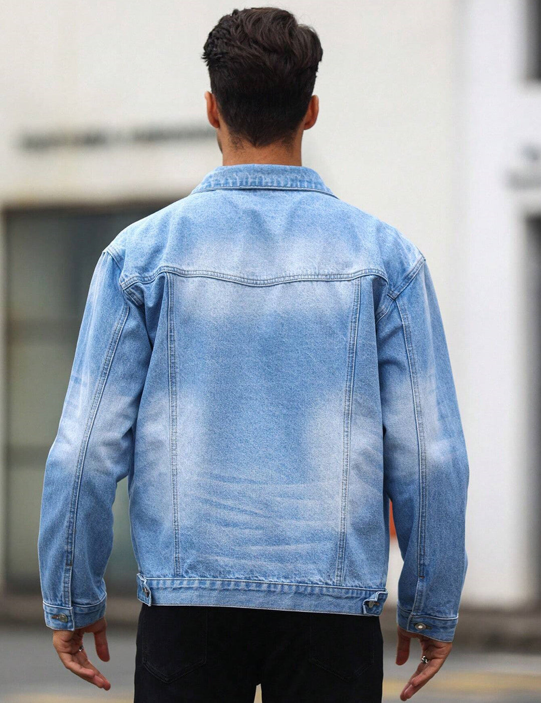 KOTTY Full Sleeve Washed Men Denim Jacket 