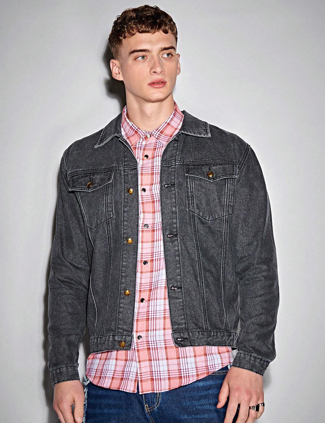 KOTTY Full Sleeve Solid Men Denim Jacket 