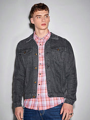 KOTTY Full Sleeve Solid Men Denim Jacket 