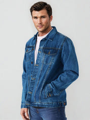 KOTTY Full Sleeve Solid Men Denim Jacket 