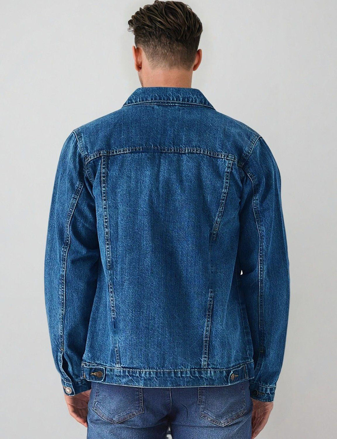KOTTY Full Sleeve Solid Men Denim Jacket 