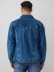 KOTTY Full Sleeve Solid Men Denim Jacket 
