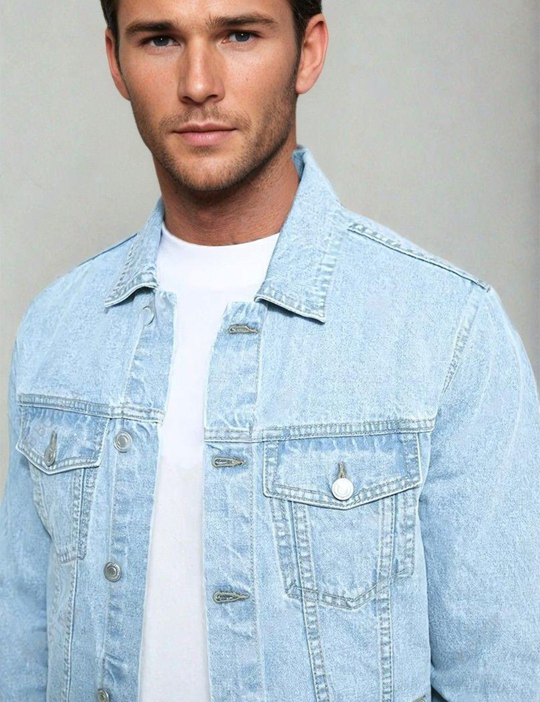 KOTTY Full Sleeve Solid Men Denim Jacket 