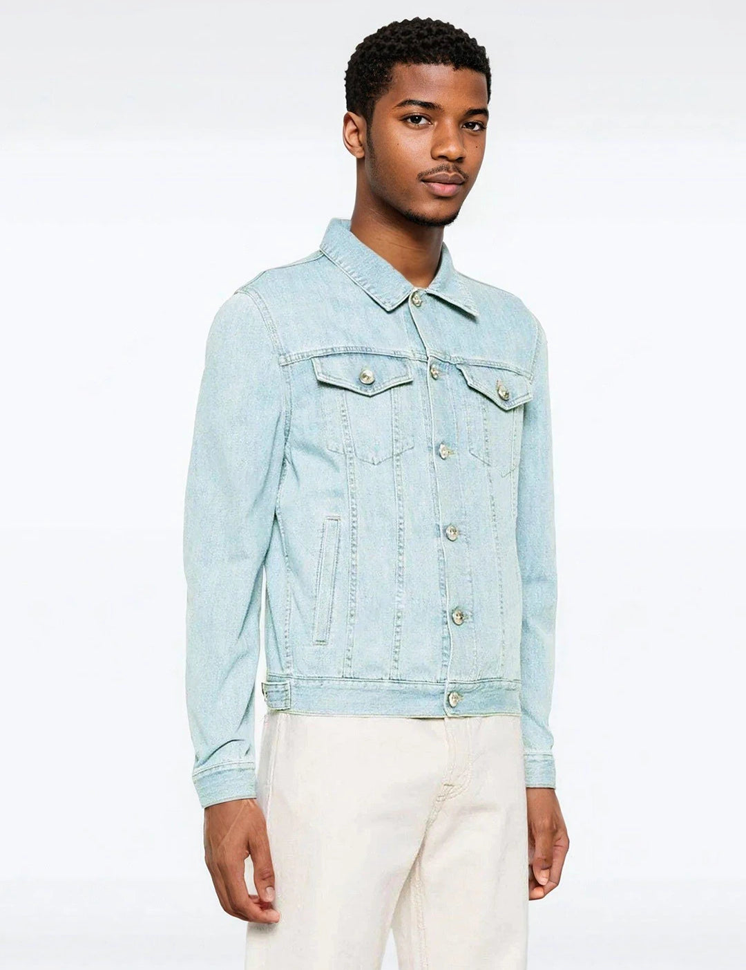 KOTTY Full Sleeve Solid Men Denim Jacket 