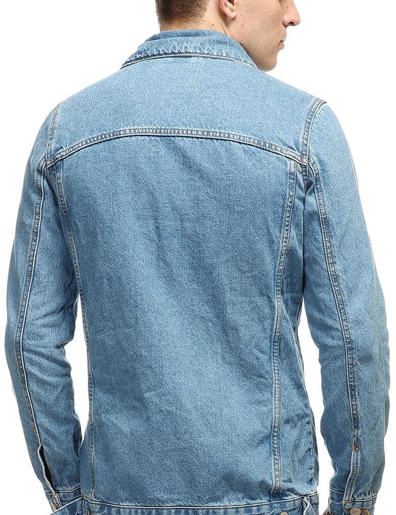 KOTTY Full Sleeve Solid Men Denim Jacket 